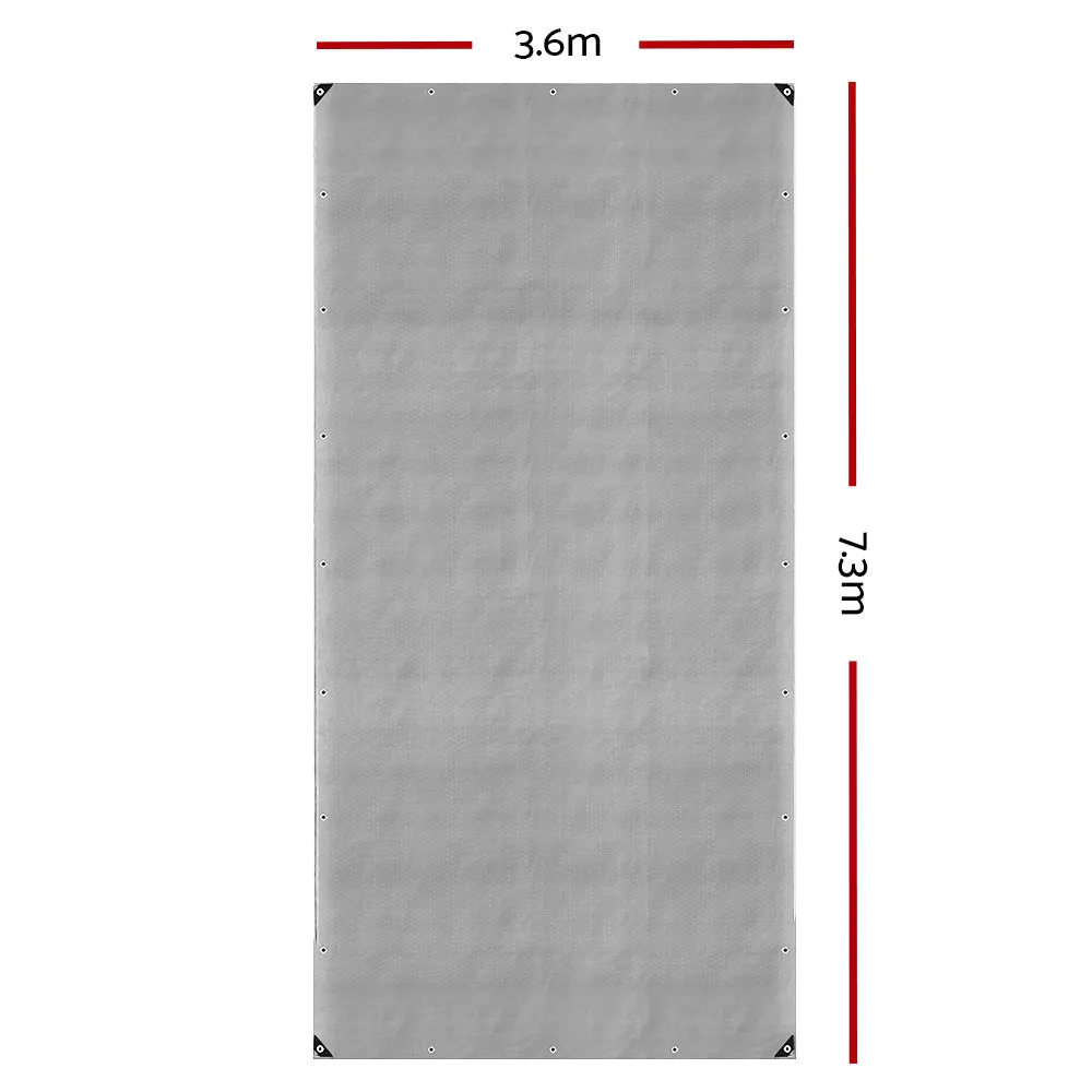 Tarp Tarpaulin 3.6X7.3M Canvas Camping Heavy Duty Sun Cover