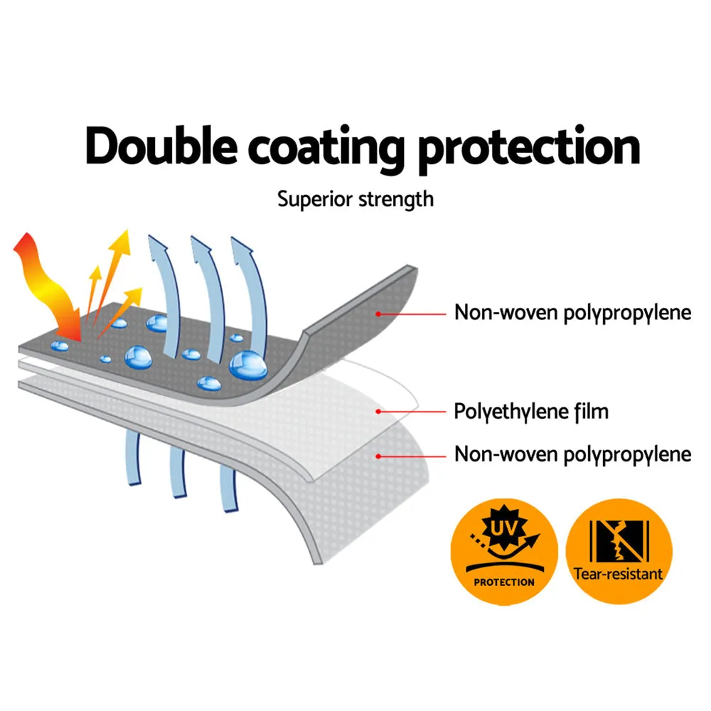Tarp Tarpaulin 3.6X7.3M Canvas Camping Heavy Duty Sun Cover