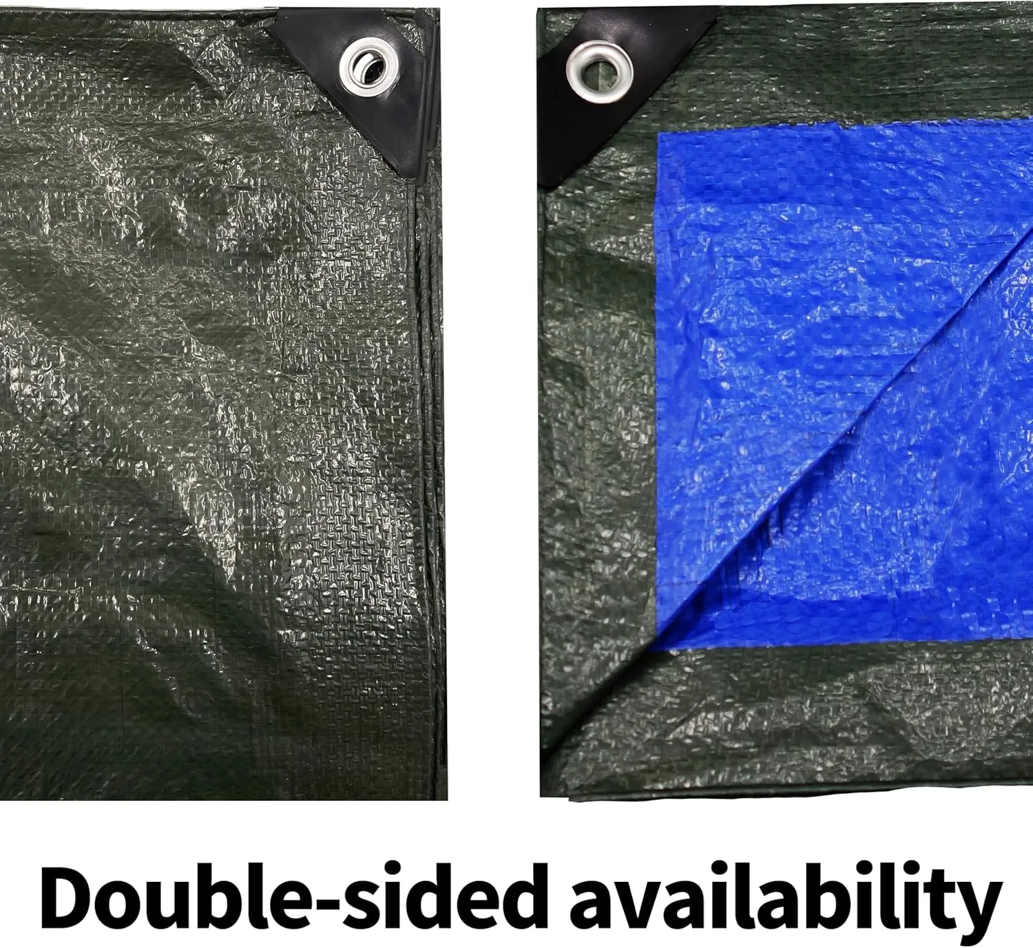 TARPAL 10x14 Feet Green Tarp Waterproof Lightweight tarps Multipurpose Protective Cover All Purpose Poly Tarps Cover for Firewood,Boat,Pet House,Roof Waterproofing