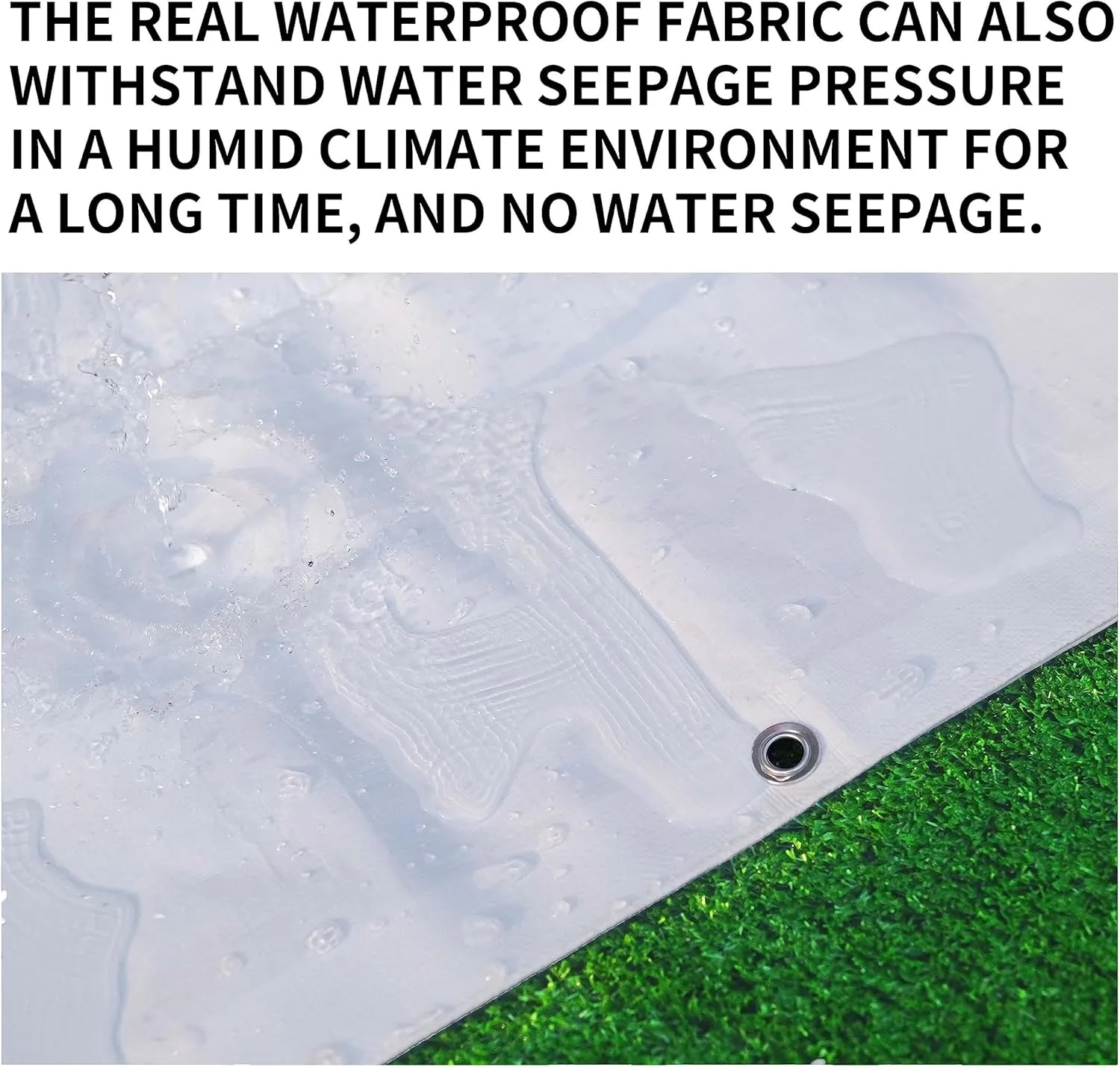 TARPAL 6'x 10' White Tarp Waterproof 7.5 mil(2-Pack) Medium Duty All Purpose Poly Tarps Cover Waterproof,Snow Proof UV Protection,Rip and Tear Proof,Poly Tarpaulin