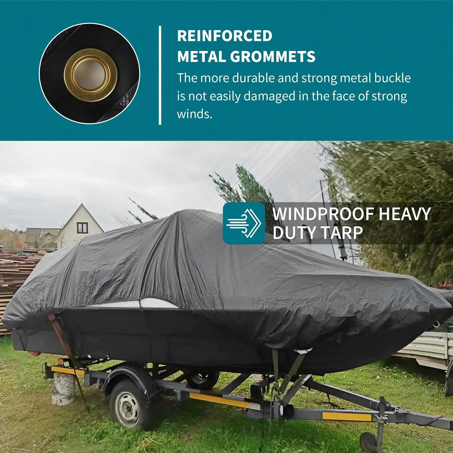 TARPAL tarp 5x7 Feet(2-Pack) Super Heavy Duty Tarps Cover 20mil Waterproof UV Protection Rip and Tear Proof Tarpaulin with Grommets(Grey/Brown)