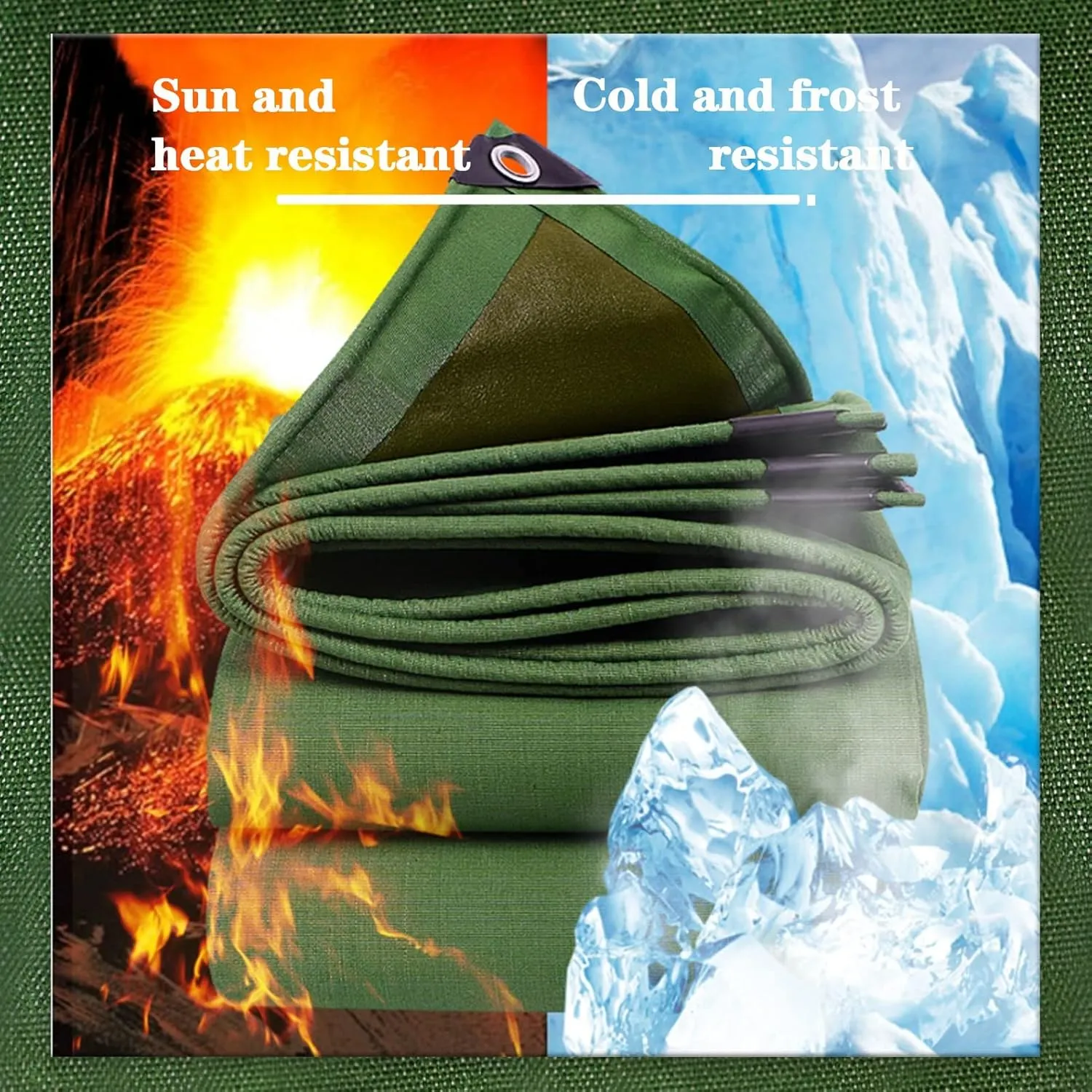 Tarpaulin Waterproof Heavy Duty Sheet Multipurpose Tarp Tent - Cover Made of 0.75mm Thick Tarpaulin, Fishing Camping Groundsheet Rainproof Canopy Tent (Size : 1x1m)