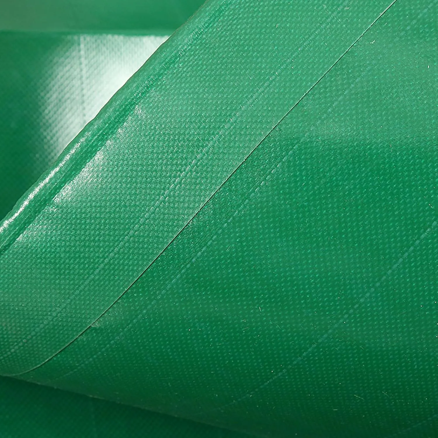 Tarpaulin Waterproof Heavy Duty, Waterproof PVC Heavy Duty Tarpaulin 500g/m² Reinforced Edges Metal Grommets UV Resistant Green Multiple Sizes(12x15m)