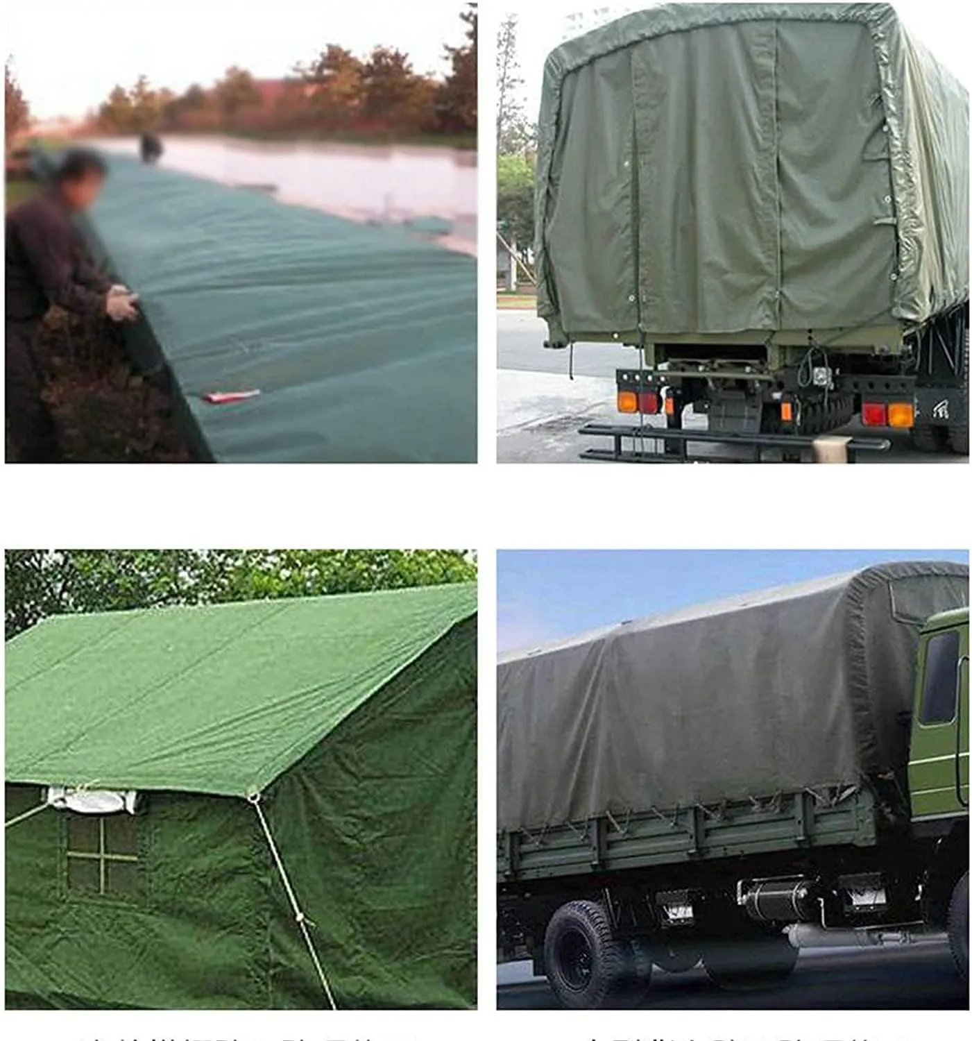Tarps Canvas Heavy-Duty Waterproof ，Canvas Tarps Outdoors Thick-Tarp Cover，UV-Resistant Canvas Tarpaulin for Truck Pool Boat Tent Camping Firewood,3x4m