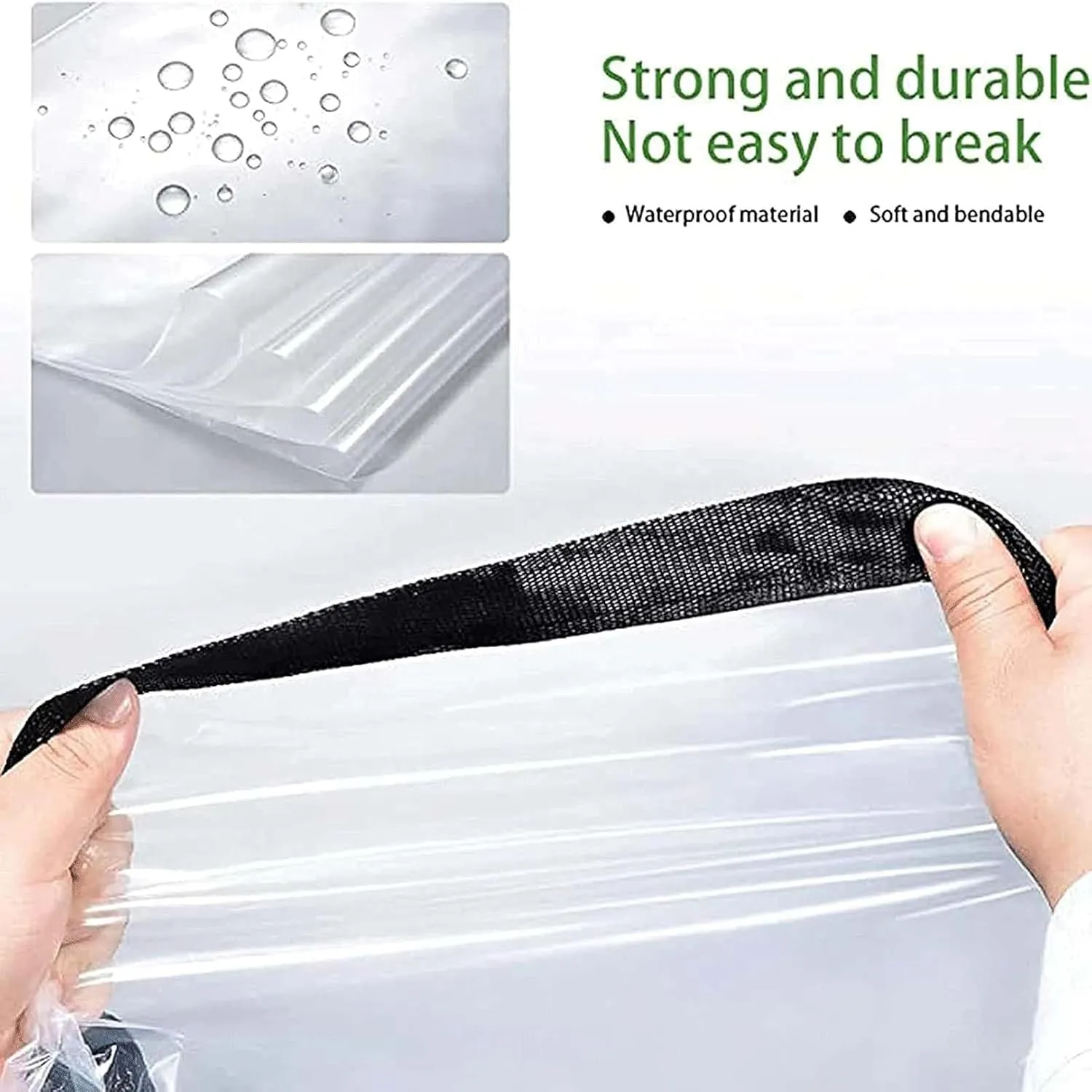 Tarps Heavy Duty Waterproof 6.6x13.1ft, Tarpaulin Clear, 5mil Thick Waterproof, UV Resistant, Rip and Tear Proof with Grommets and Reinforced Edges, for Boat Patio Garden Plants