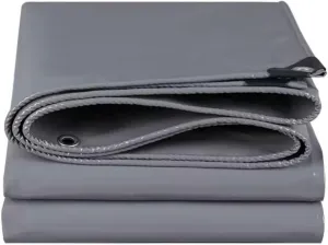 Tarps Heavy Duty Waterproof, Tarp Outdoor PVC Tarp Cover Thick UV-Protective Tarp with Grommet - for Firewood Outdoor Furniture etc, 2 * 3/6 * 9ft