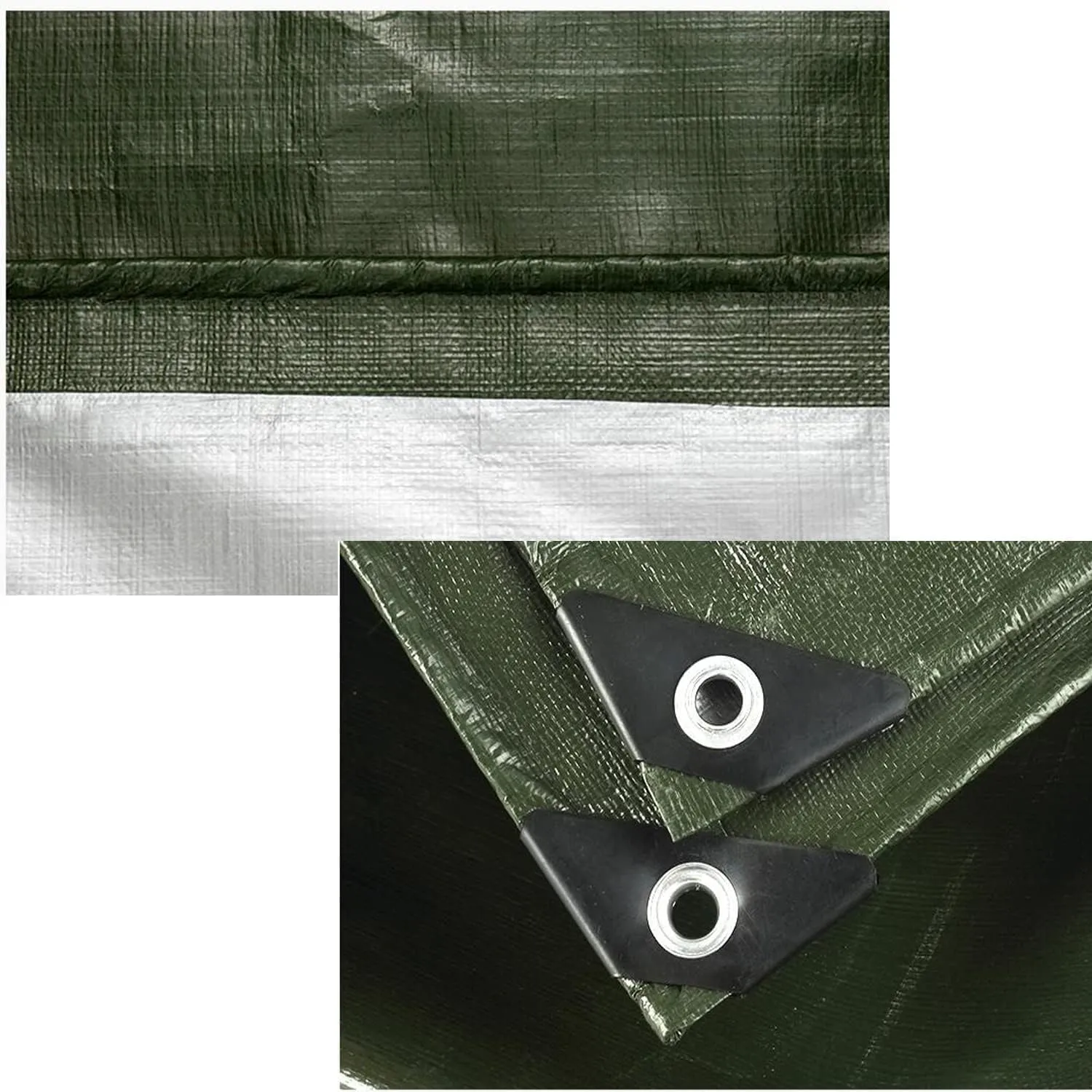 Tarps Heavy Duty Waterproof, Waterproof Tarps for Outdoors with Grommets Reinforced Edges, UV-Resistant, Tarp Waterproof Camping Tarp, 5 * 8m/16 * 26ft