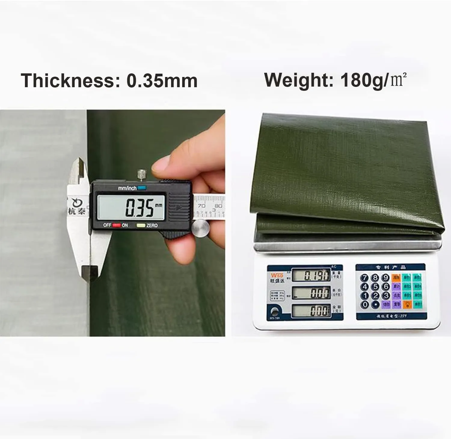 Tarps Heavy Duty Waterproof, Waterproof Tarps for Outdoors with Grommets Reinforced Edges, UV-Resistant, Tarp Waterproof Camping Tarp, 5 * 8m/16 * 26ft