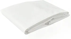 Tarps Now 10x10 Feet Poly Tarp |12 MIL Heavy Duty Waterproof Cover |Rip and Tear Proof Plastic Tarp with Rustproof Aluminum Grommets & Reinforced Edges |Ideal for Roof Repairs, Landscaping-White