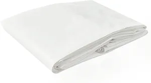 Tarps Now 10x14 Feet Poly Tarp |12 MIL Heavy Duty Waterproof Cover |Rip and Tear Proof Plastic Tarp with Rustproof Aluminum Grommets & Reinforced Edges |Ideal for Roof Repairs, Landscaping-White