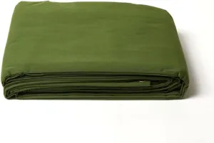 Tarps Now 20x20 ft Waterproof Canvas Tarp| 20 MIL Heavy Duty, Water Resistant, Tear Resistant, Reinforced Edges, Brass Grommets| Ideal for Construction, Trucking, Manufacturing, Camping – Olive Color