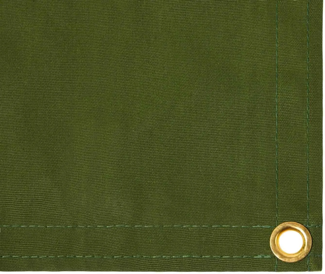Tarps Now 20x20 ft Waterproof Canvas Tarp| 20 MIL Heavy Duty, Water Resistant, Tear Resistant, Reinforced Edges, Brass Grommets| Ideal for Construction, Trucking, Manufacturing, Camping – Olive Color