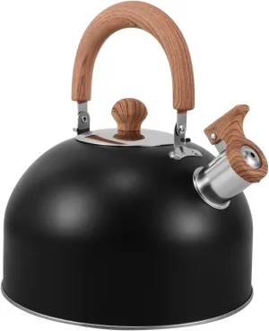 Tea Kettle for Stove Top Retro Design Whistling Teapot Compatible with Gas and Induction Stoves Quick Boil Unique Elegance for Your Kitchen