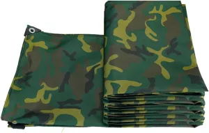Tear Resistant Tarps, Waterproof Tarp for Firewood, Camping, Hunting, Outdoor Protection of Equipment(Size:5×6m)