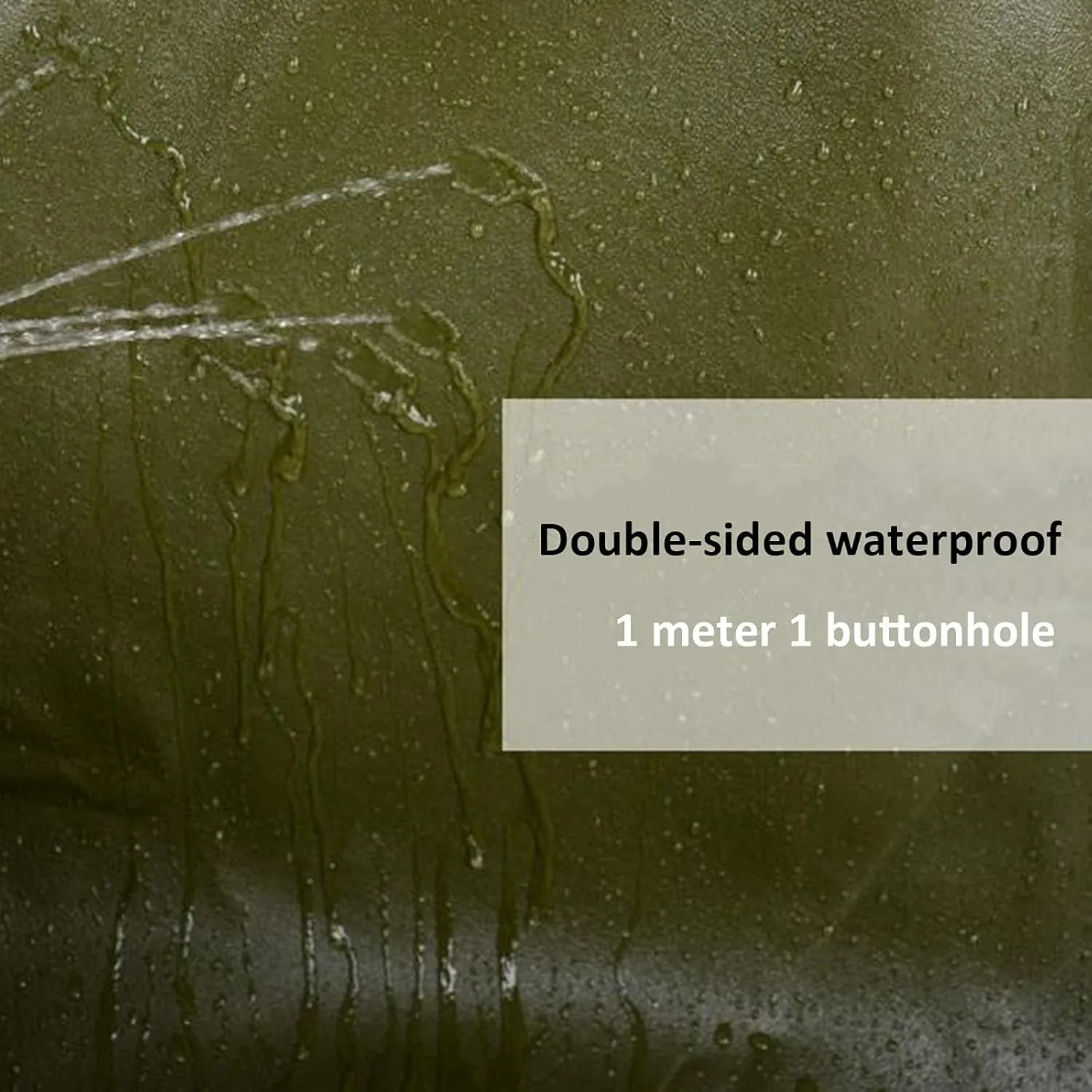Tent Canvas Shade Cloth Tarpaulin Waterproof Heavy Duty Thicken Tarps Rainproof Cloth with Grommets,4.9X6.5ft/1.5X2m