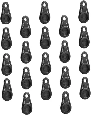 Tent Drawstring Buckle 16pcs Tarp Grabbers Tent Accessories for Ground Tarp Plastic Clamp Fixator Tools