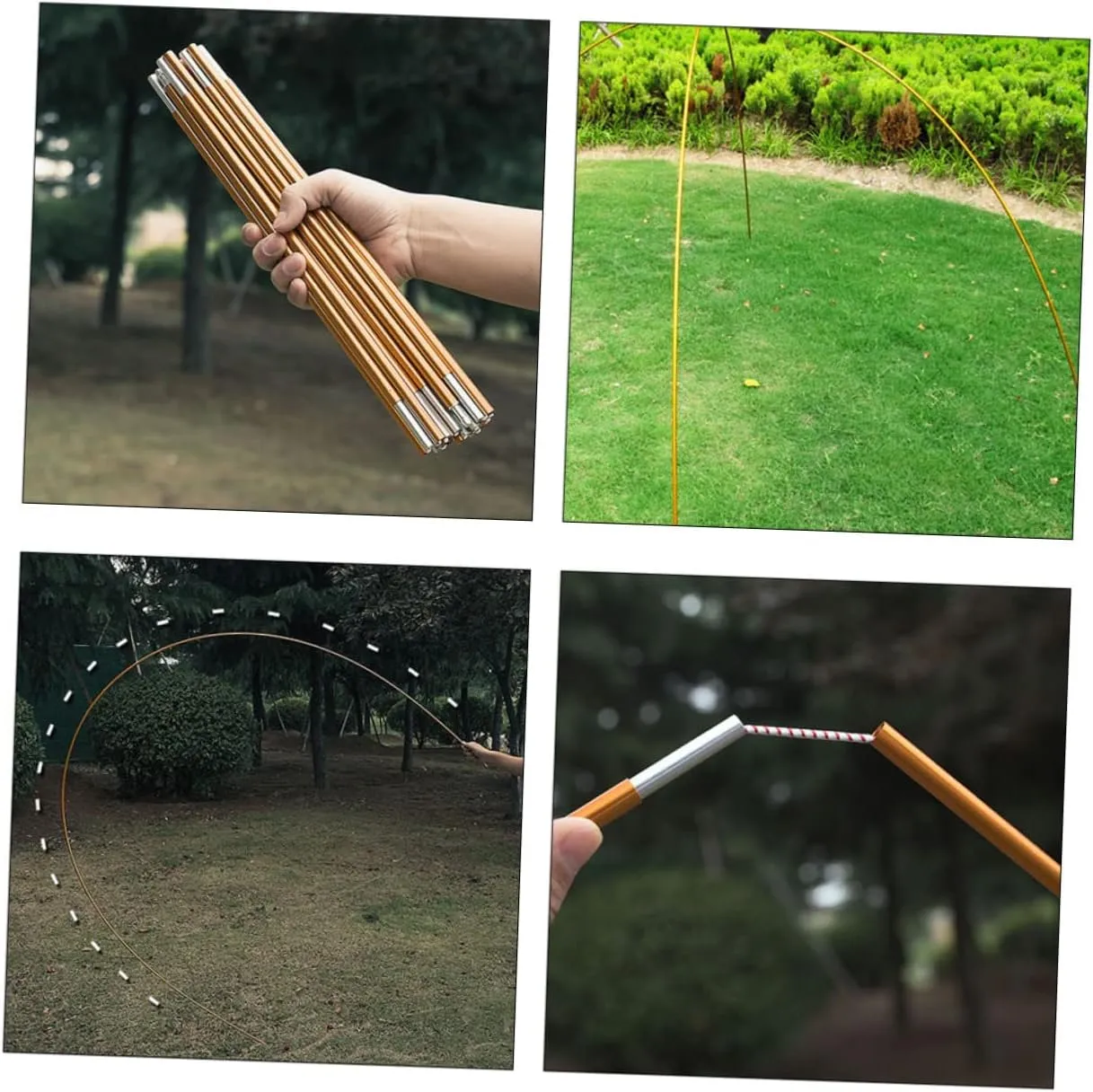 Tent Poles Tent Anchors Heavy Duty Tent Stakes Lightweight Tent Footprint Tarp for Camping Pop up Tent
