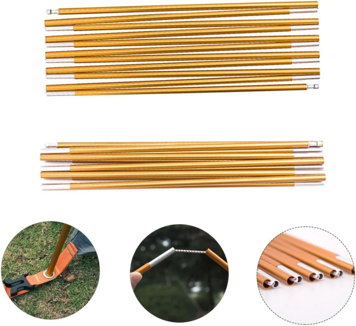 Tent Poles Tent Stakes Lightweight Tent Mats for Camping Tent Anchors Heavy Duty Tent Footprint Cabana