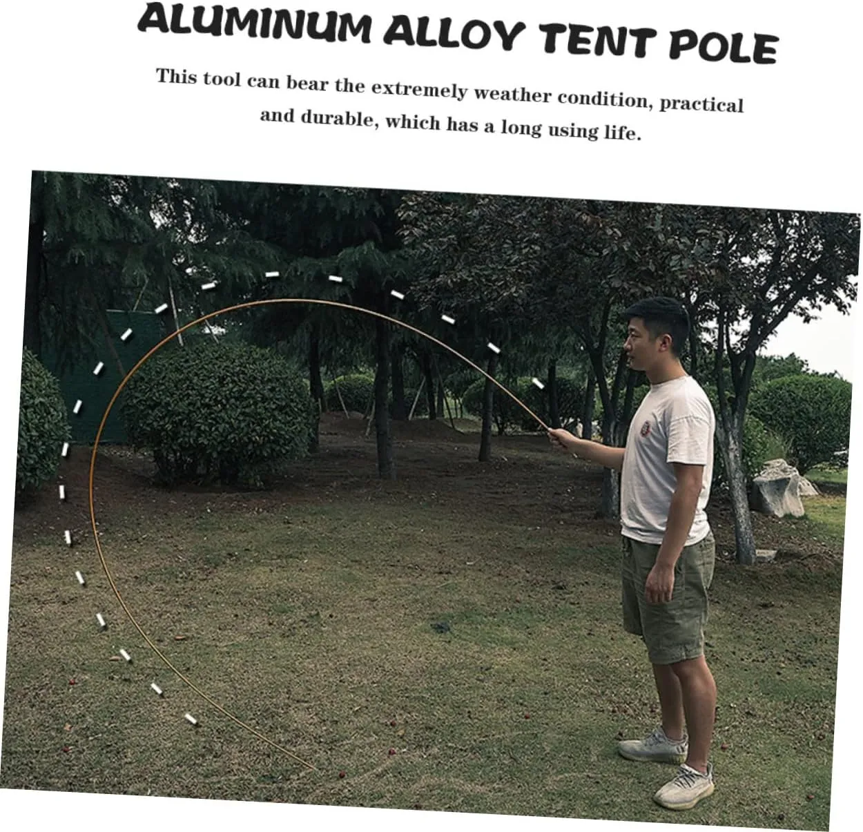 Tent Poles Tent Stakes Lightweight Tent Mats for Camping Tent Anchors Heavy Duty Tent Footprint Cabana