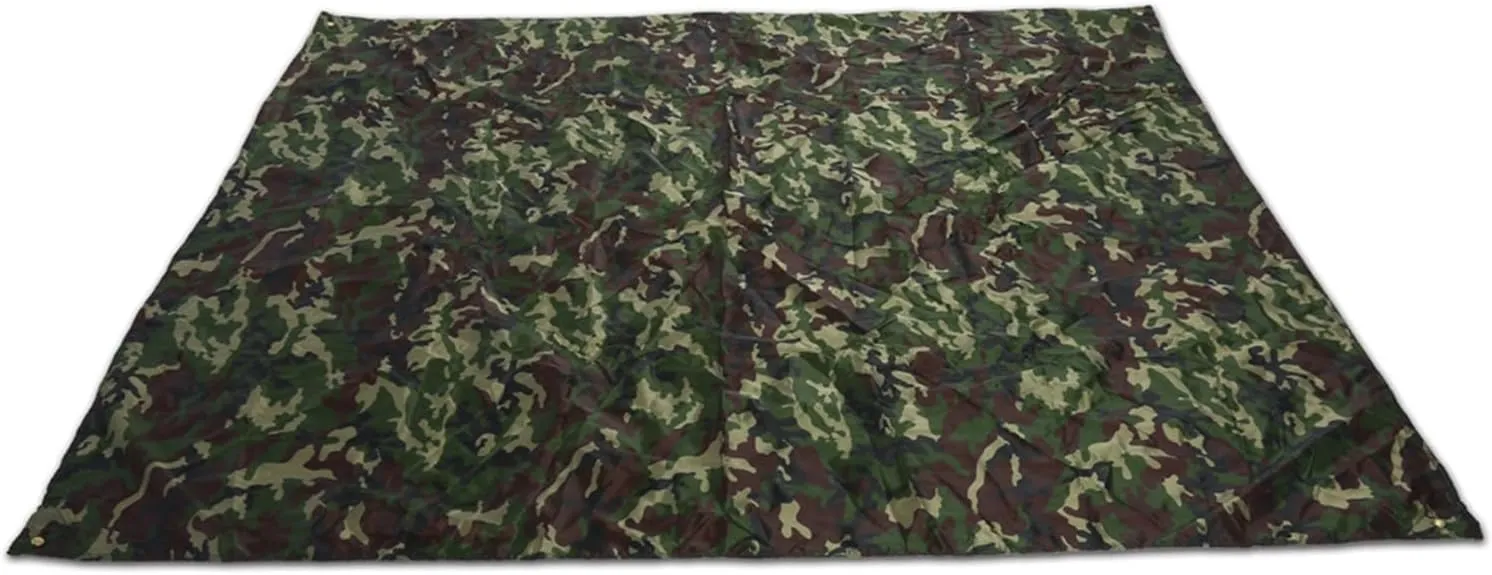 Tent Tarp, Rainproof Portable Nylon Fabric Outdoor Tent Shelter Mat for Camping Traveling Fishing