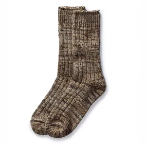 The Camp Sock in Marled Coffee