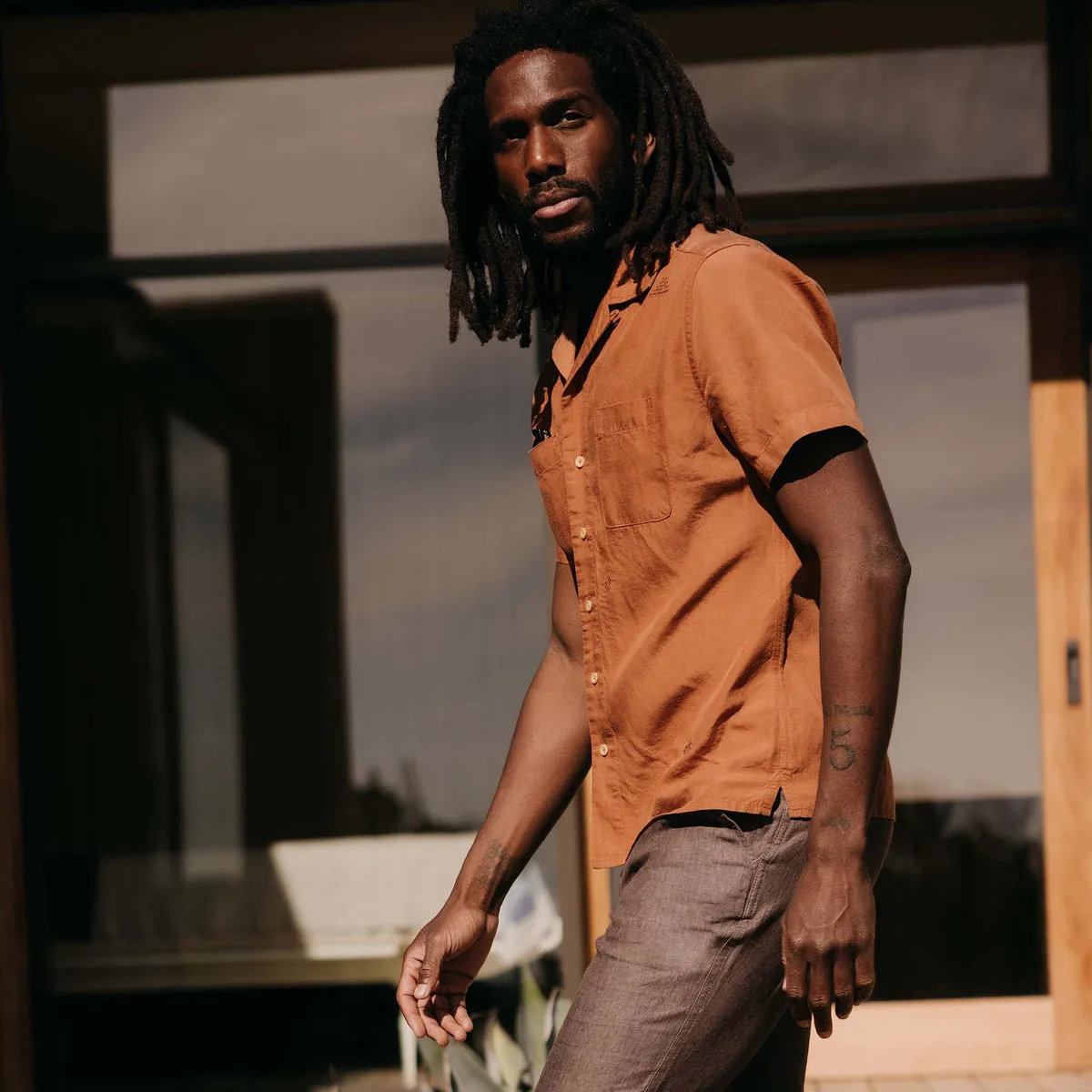 The Conrad Shirt in Adobe Embroidery