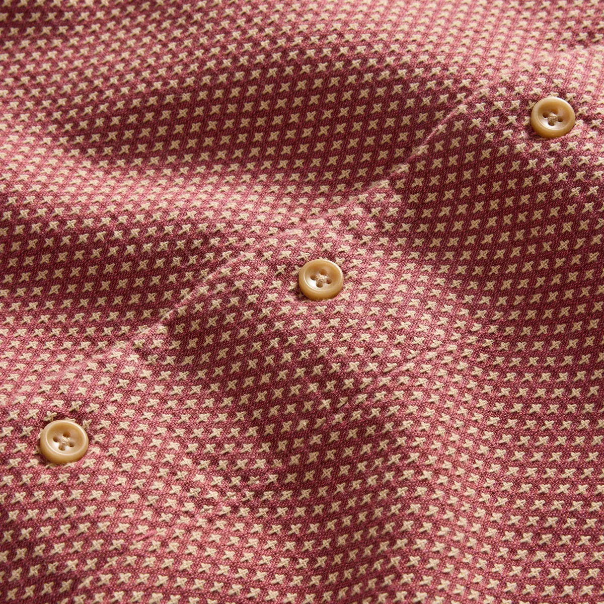 The Conrad Shirt in Fired Brick Dobby