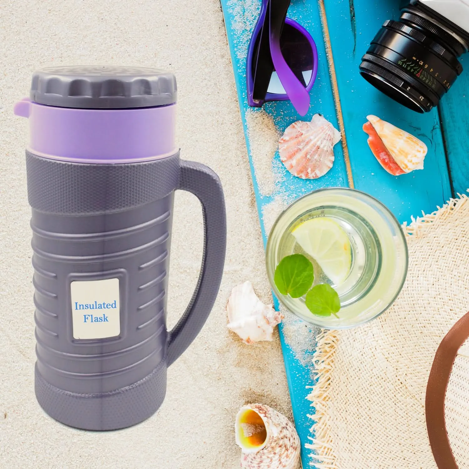 Thermos Insulated Vacuum Flask - Leakproof Hot & Cold Kettle (1200ml & 1700ml)