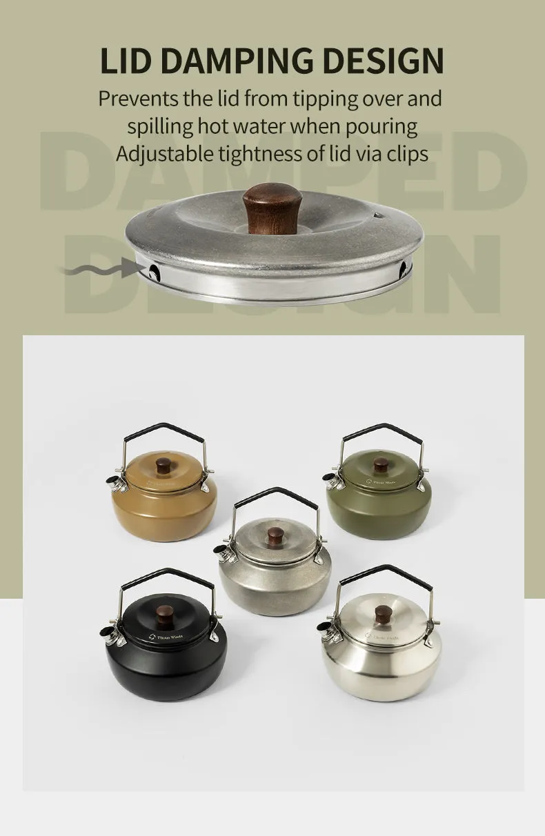 Thous Winds 0.6 Mini Stainless Steel Kettle - Vintage Silver