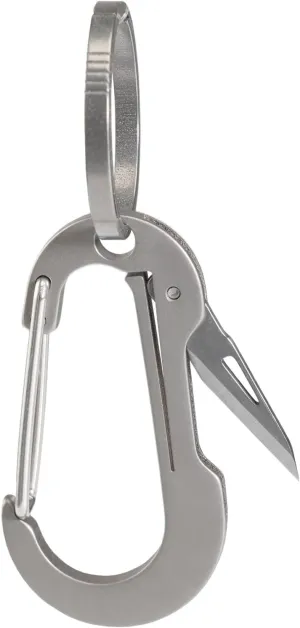 Titanium Alloy Carabiner Key Ring (Gray-01)