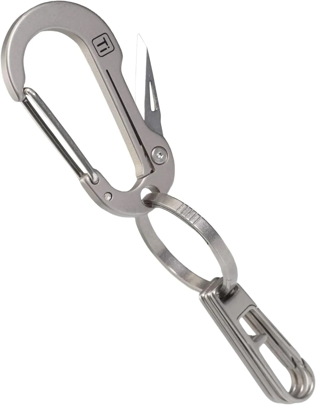Titanium Alloy Carabiner with Knife (FGKF1-1C1R3Z)