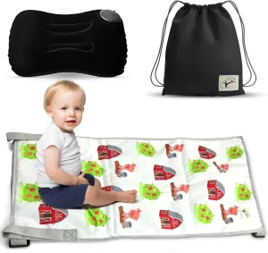 Toddler Airplane Seat Extender, Kids' Travel Bed, Essential Gear for Flights, Portable Foot Rest for Air Travel