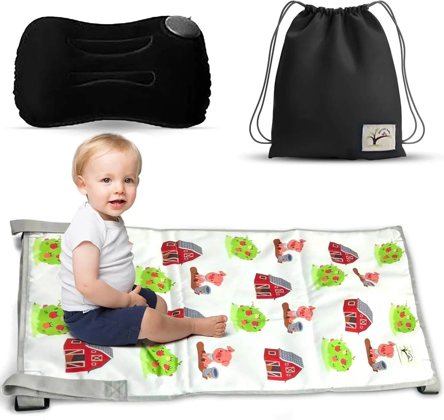 Toddler Airplane Seat Extender, Kids' Travel Bed, Essential Gear for Flights, Portable Foot Rest for Air Travel