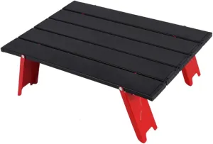 Totority Portable Camp Side Table Aluminum Folding Picnic Table Lightweight for Hiking BBQ Beach
