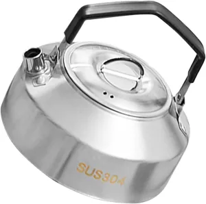 Totority Stainless Steel Stovetop Kettle Camping Tea Pot Compact and Lightweight for Outdoor Activities