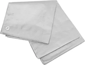 TOYANDONA Outdoor Tarpaulin Cover Heavy Duty Rainproof Cloth for Camping Gardening and Equipment Grommets for Easy Installation