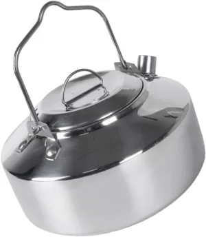 TOYANDONA Stainless Steel Outdoor Tea Kettle Portable Water Pot for Camping Hiking and Fishing Durable Kitchen Water Container with Ergonomic Handle and Soup