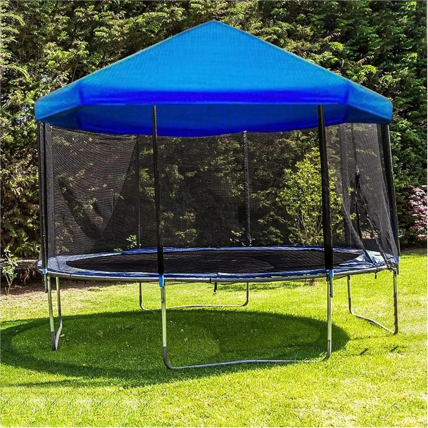 Trampoline Shade , Waterproof Oxford Trampoline Canopy, Foldable Dust-Proof Trampoline Tent , Anti-UV Trampoline Sunshade Tarp Accessories for Hot Summer