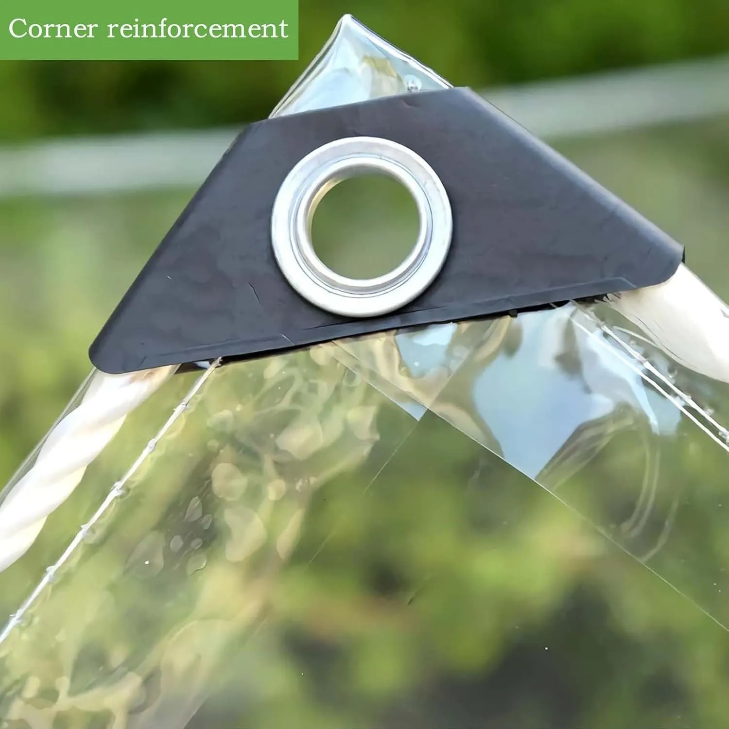 Transparent Tarps with Grommets 5.9x13.1ft, Clear Tarps Transparent Tarpaulin, Heavy Duty Clear Vinyl PVC Waterproof Tarps, for Patio, Henhouse, Canopy