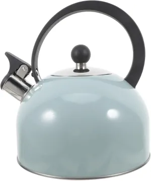 Travel Hot Water Kettle 2.5l Efficient Boiling Pot Loud Whistle Sturdy Stainless Steel for Outdoor Use