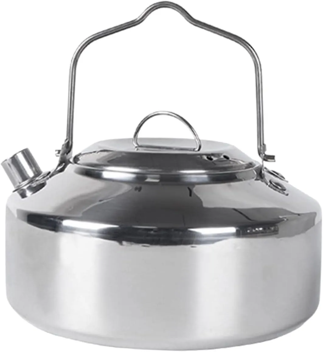 Travel Hot Water Kettle Compact Mini Kettle for Tea Camping Stovetop 1.5l Easy to Carry for Hiking
