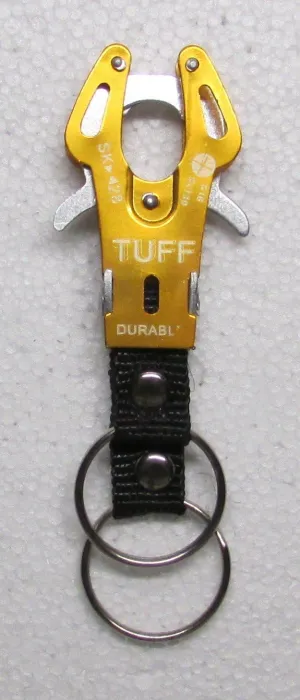 TUFF GOLD Carabiner Camping Hiking Aluminum Outdoor KEY CHAIN Ring Keychain NEW