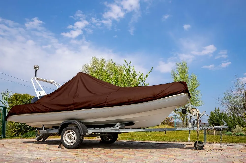 Ultra Heavy Duty Tarp Waterproof Large Cover | Brown, 10' x 12' 16 Mil Thick | Rip Proof Tarps | Thick Weave Material, UV Resistant Great for Tarpaulin Canopy Tent, Boat, RV or Pool Cover