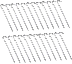 Ultralight Metal Stakes for Tents 30pcs Heavy Duty Ground Stakes Antislip Design for Beach Camping