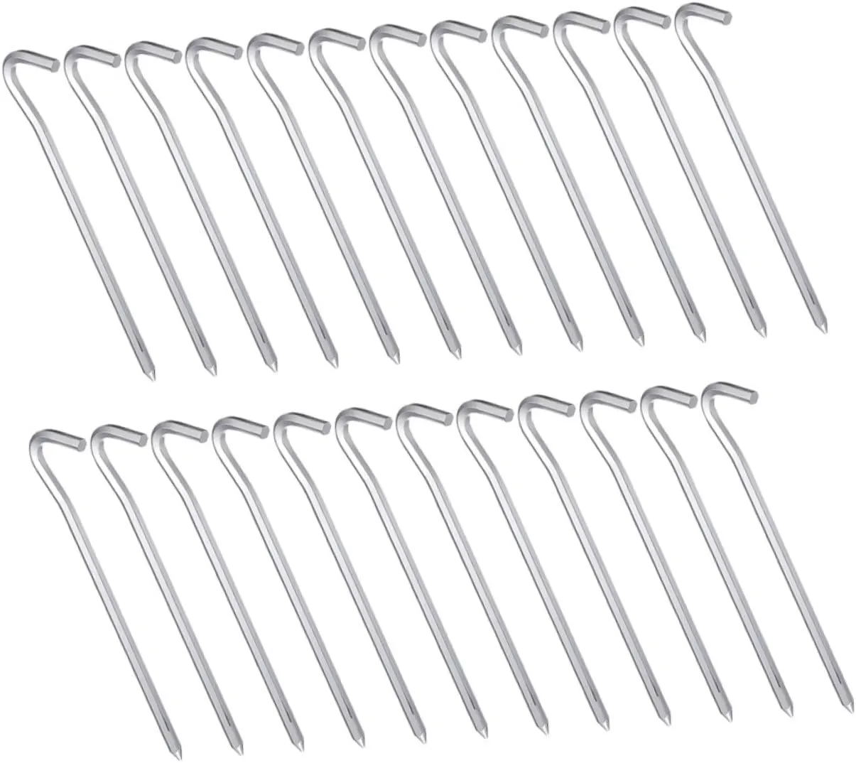 Ultralight Metal Stakes for Tents 30pcs Heavy Duty Ground Stakes Antislip Design for Beach Camping