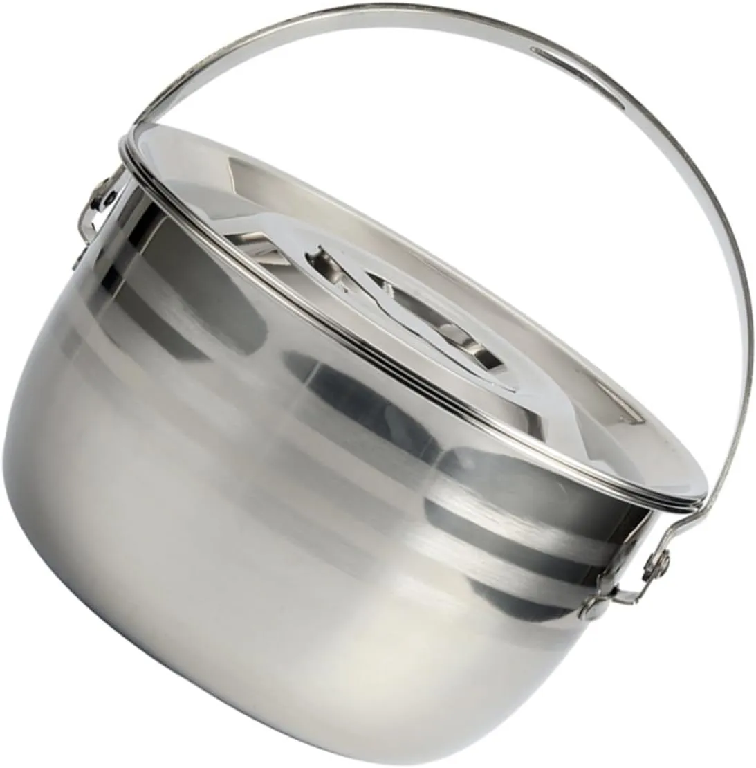 Unomor Cooking Pot Camping Bbq Large Capacity Soup Pot for Outdoor Non-stick Kitchenware