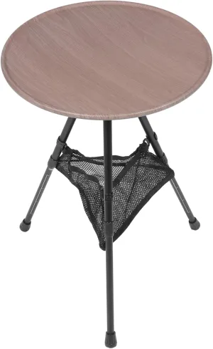 Unomor Lightweight Aluminum Alloy Portable Folding Table Round Camping Table Adjustable Height for Outdoor Activities