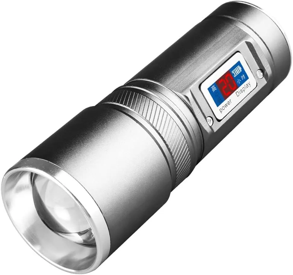 USB Rechargeable Flashlight, Pocket-Sized Small Led Flashlight, Super Bright Flashlight, Waterproof, Zoomable, 3 Modes for Hiking Camping Emergency