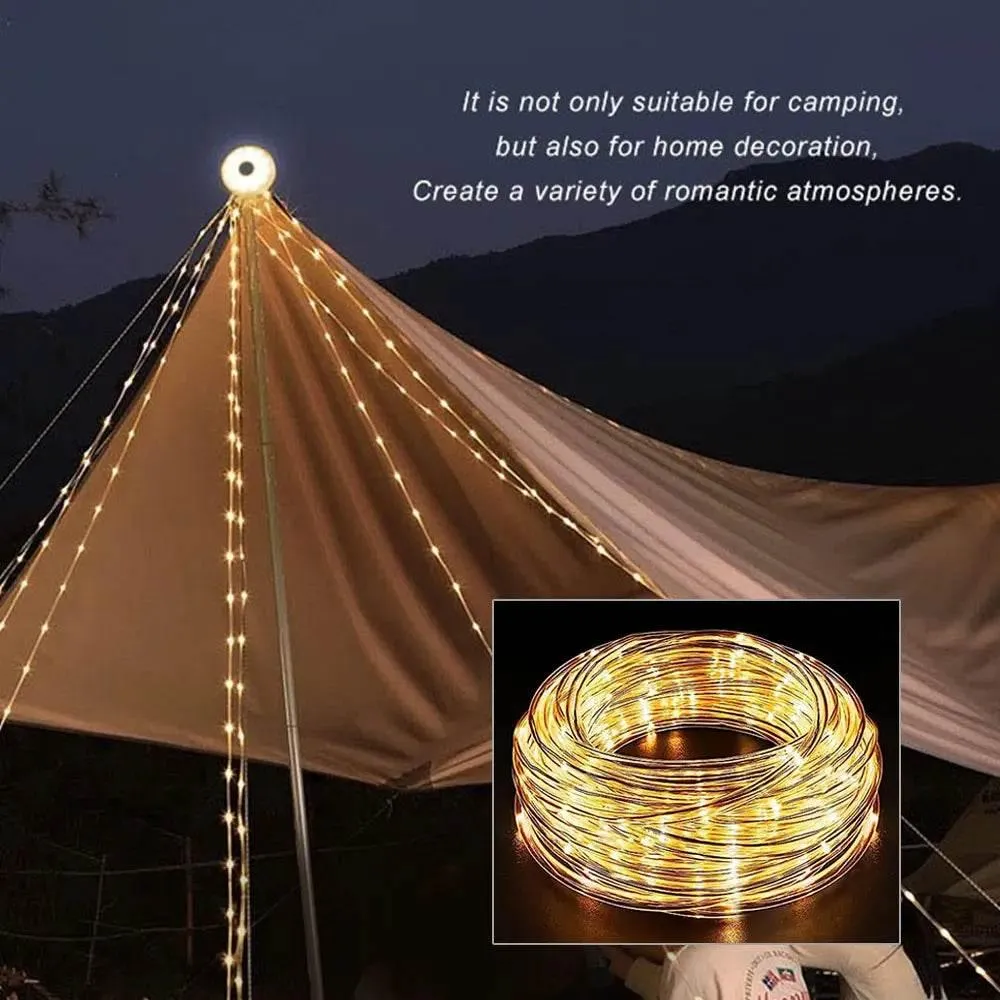 USB Rechargeable Star String Lights - Camp Outdoor Decor