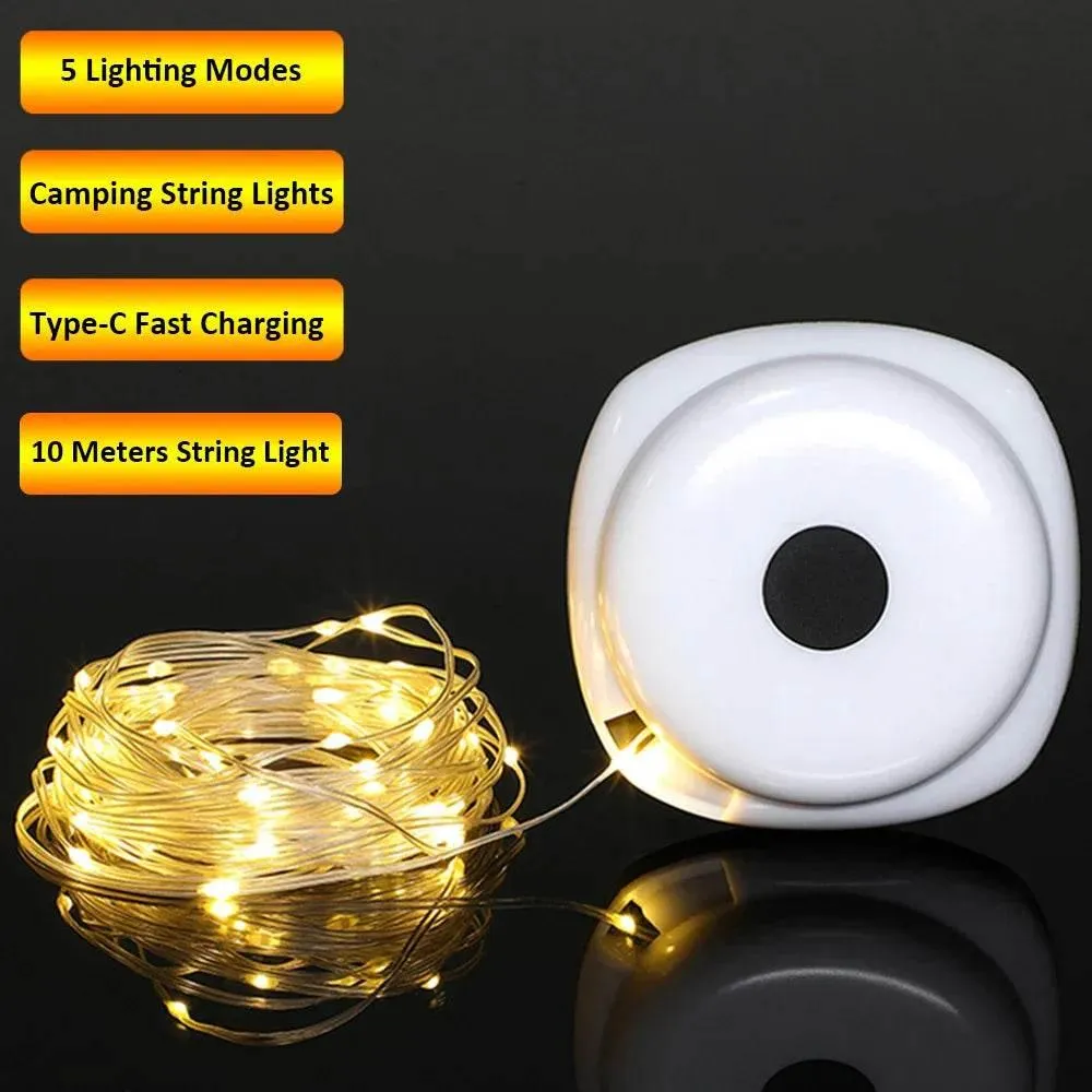 USB Rechargeable Star String Lights - Camp Outdoor Decor